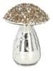 Bizzotto Dekofigur "Mushroom" in Silber - (H)13 cm