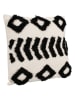 Bizzotto Kissen ''Fluffy'' in Beige/ Schwarz - (L)45 x (B)45 cm