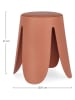 Bizzotto Hocker "Imogen" in Orange - (H)47 x Ø 37 cm