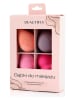 Beautifly 4-delige set: make-up sponzen meerkleurig