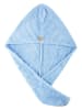 Beautifly Haarhandtuch-Turban in Hellblau