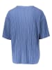 ONLY Carmakoma Plisseebluse "Ravenna" in Blaugrau