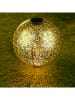 Garden Hero Solarna lampa ogrodowa LED w kolorze złotym na trzonku - Ø 30 cm