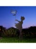 Garden Hero LED-Solar-Gartenstecker ''Girl with net'' in Braun - (B)39,5 x (H)103 x (T)10 cm