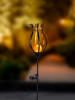 Garden Hero LED-Solar-Gartenstecker in Schwarz/ Orange - (H)90 x Ø 15 cm