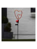 Garden Hero LED-Solar-Gartenstecker in Rot - (H)84 cm