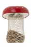 Garden Hero Vogelvoederhuis rood/wit - (H)18,5 x Ø 13 cm