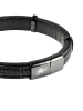 U.S. Polo Assn. Leder-Armband in Schwarz