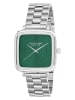 U.S. Polo Assn. Quarzuhr in Silber/ Grün