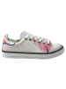Goby Leder-Sneakers in Weiß/ Rosa