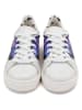 Goby Leder-Sneakers in Weiß/ Blau/ Lila