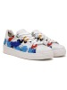 Goby Sneakers wit/lichtblauw/rood