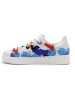 Goby Sneakers wit/lichtblauw/rood