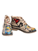 Goby Schnürschuhe in Beige/ Bunt