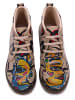 Goby Schnürschuhe in Beige/ Bunt