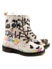 Goby Boots in Weiß/ Bunt