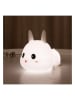 LA VAGUE Nachtlicht "Lazy bunny" in Weiß - (B)15,5 x (H)11,5 x (T)8 cm