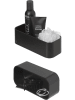 Tiger 2in1: Wandregal und Duschkorb "2-Store" in Schwarz - (B)25 x (H)8 x (T)11 cm