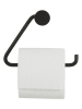 Tiger Toiletrolhouder "Porto" zwart - (B)16 x (H)13 x (D)5,2 cm