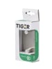 Tiger Handdoekhaken "Square" zilverkleurig - (B)9,5 x (H)4,5 x (D)2,7 cm