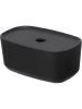 Tiger Aufbewahrungsbox "Tess" in Schwarz - (B)27,1 x (H)11,8 x (T)16,7 cm