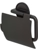 Tiger Toiletrolhouder "Tune" zwart - (B)15 x (H)12,3 cm