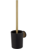 Tiger Toiletborstelgarnituur "Tune" zwart/goudkleurig - (B)9,6 x (H)38,2 cm