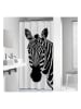Sealskin Douchegordijn "Zebra" wit/zwart - (L)200 x (B)180 cm