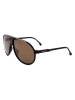 Carrera Unisex-Sonnenbrille in Schwarz/ Hellbraun