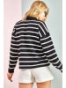 Bianco Lucci Pullover in Schwarz/ Weiß