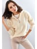 Bianco Lucci Pullover in Creme