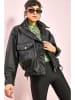 Bianco Lucci Kunstlederjacke in Schwarz