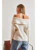 Bianco Lucci Pullover in Creme