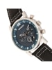 Breed Chronograph "Ryker" in Schwarz/ Silber/ Blau