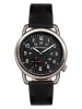 Breed Quarzuhr "Regulator" in Silber/ Schwarz