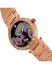Bertha Zegarek kwarcowy "Camilla" w kolorze różowozłoto-czarnym
