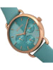 Bertha Quarzuhr "Gwen" in Roségold/ Türkis