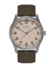 Elevon Quarzuhr "Crosswind" in Khaki/ Silber/ Beige