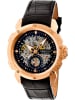 Heritor Automatikuhr "Conrad" in Schwarz/ Roségold