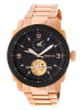 Heritor Automatikuhr "Helmsley" in Roségold/ Schwarz
