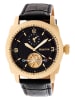Heritor Automatikuhr "Helmsley" in Schwarz/ Gold