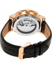 Heritor Automatikuhr "Winston" in Schwarz/ Roségold/ Weiß