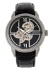 Heritor Automatikuhr "Sanford" in Schwarz/ Silber