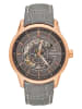 Heritor Automatikuhr "Davies" in Grau/ Roségold