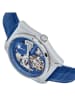 Heritor Automatisch horloge "Daxton" zilverkleurig/blauw