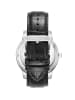 Heritor Zegarek kwarcowy "Emmanuel" w kolorze srebrno-czarnym ze wzorem