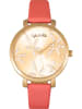 Sophie & Freda Zegarek kwarcowy "Key West" w kolorze złoto-koralowym
