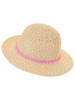 Sterntaler Strohhut "Pailletten" in Beige/ Rosa