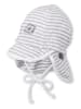 Sterntaler Schirmmütze in Grau/ Weiß