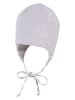 Sterntaler® Wende-Bindemütze in Weiß/ Grau